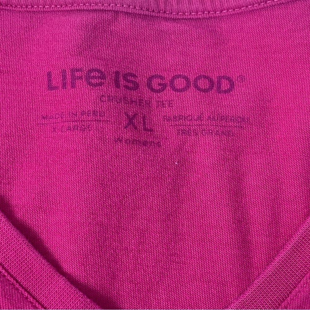 Life Is Good Women's Crusher 100% Cotton V-Neck Tee Shirt Size XL; Mom Themed - Picture 7 of 11